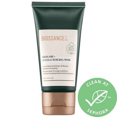 Shop Biossance Squalane + Glycolic Renewal Mask 2.5 oz / 75 ml