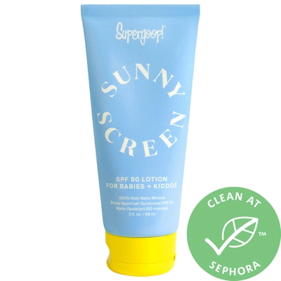 Shop Supergoop ! Sunnyscreen&trade; 100% Mineral Lotion Spf 50 Baby Sunscreen 3.0 oz/ 89 ml