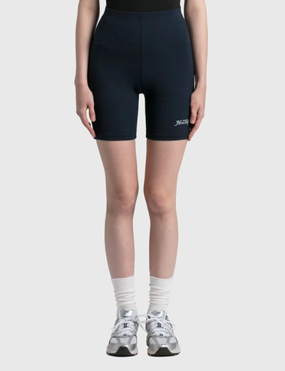 Shop Sporty And Rich Rizzoli Biker Shorts In Blue