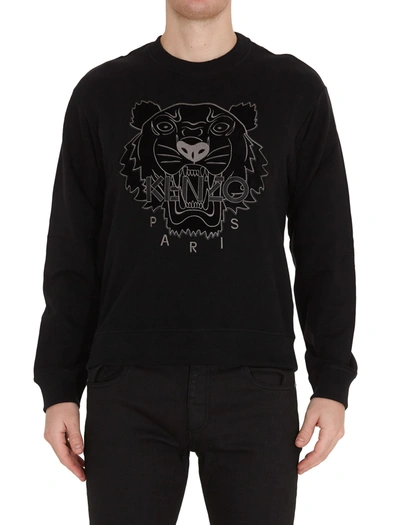 Shop Kenzo Tiger Sweatshirt In Black