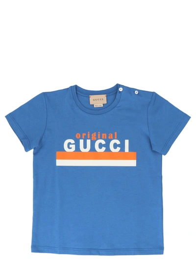 Shop Gucci T-shirt In Blue