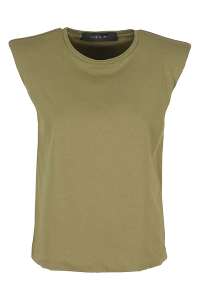 Shop Federica Tosi T-shirt In Verde Militare