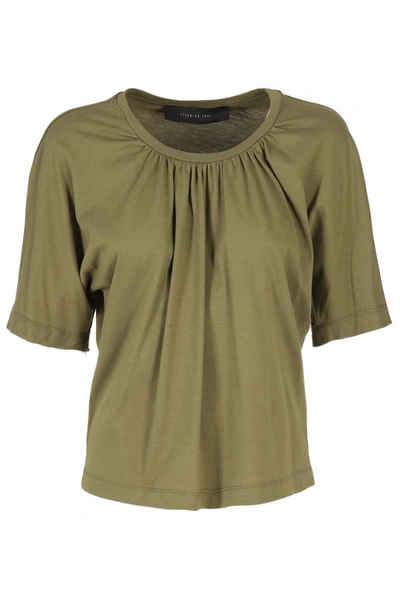 Shop Federica Tosi T-shirt In Verde Militare