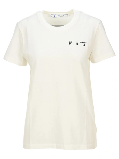 Shop Off-white Off White Liquid Melt Arrow T-shirt