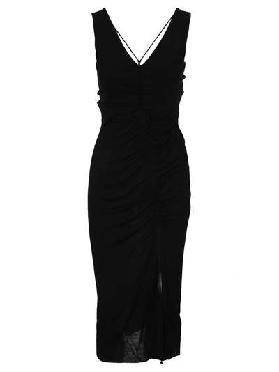 Shop Helmut Lang Scala Dress In Black