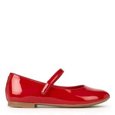 Shop Dolce & Gabbana Red Patent Ballerina Shoes