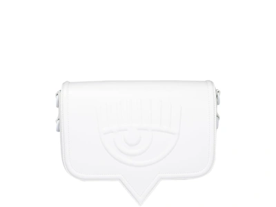 Shop Chiara Ferragni Big Eyelike Bag In White