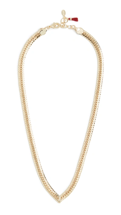 Shop Shashi Vienna Necklace In Yellow Gold