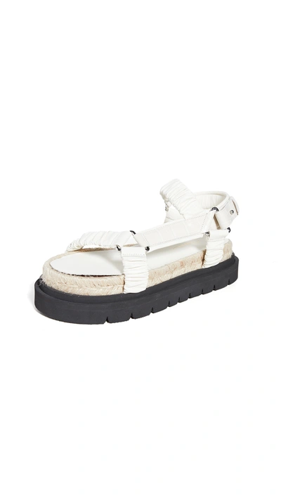 Shop 3.1 Phillip Lim / フィリップ リム Noa Strappy Platform Slides In Creme Brulee