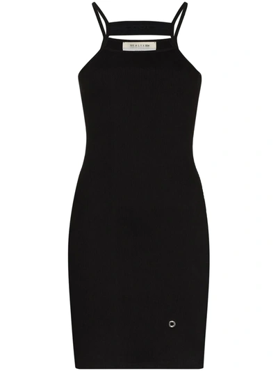 Shop Alyx Cut-out Sleeveless Mini Dress In Black