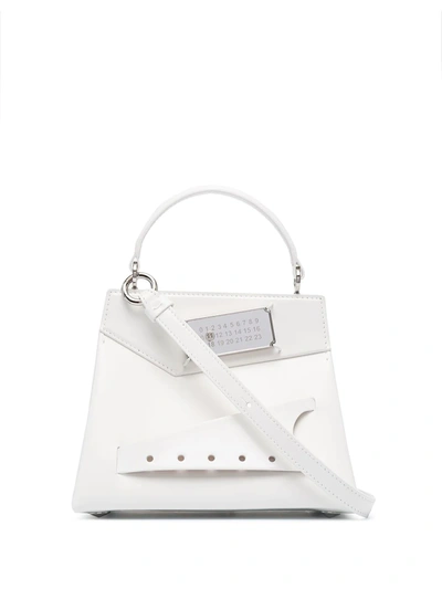 Shop Maison Margiela Mini Snatched Tote Bag In White