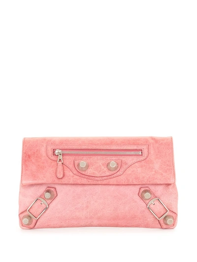 Pre-owned Balenciaga Motor Clutch Bag In Pink