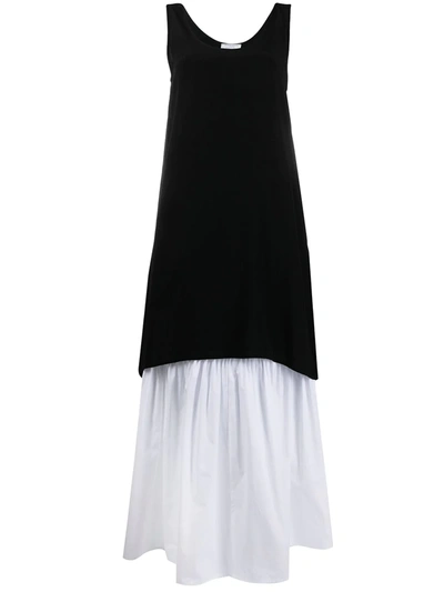 Shop Société Anonyme Layered Two-tone Dress In Black