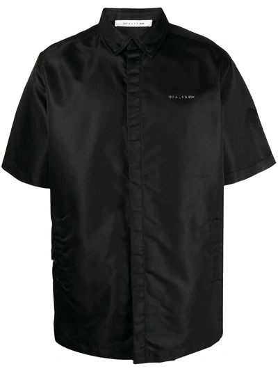 Shop Alyx Short-sleeve Appliqué Logo Shirt In Black
