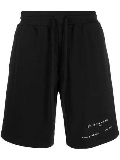 Shop Ih Nom Uh Nit Logo-print Track Shorts In Black