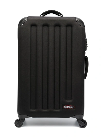 Shop Eastpak Ridged Hard-case Suitcase In Black