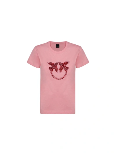 Shop Pinko T-shirt In Rose