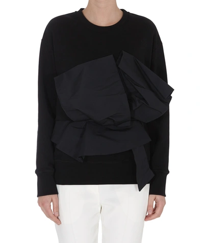 Shop Alexander Mcqueen Sweatshirt With Bow In Black