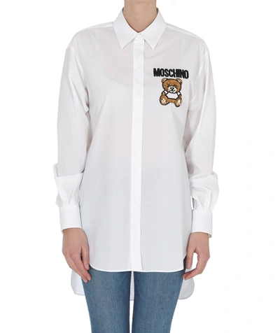 Shop Moschino Shirt In White