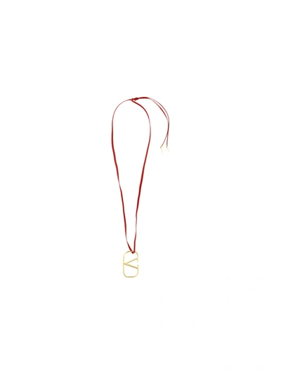 Shop Valentino Necklace  Garavani In Rosso V