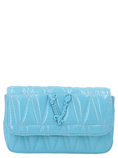 Shop Versace Bag In Azzurro