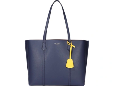 Shop Tory Burch Perry Tote Bag In Navy