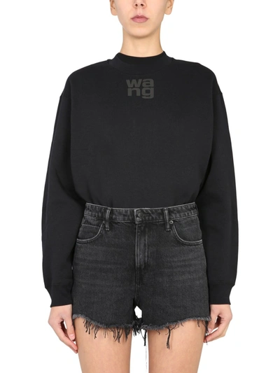 Shop Alexander Wang T Regular Fit Sweatshirt In Black