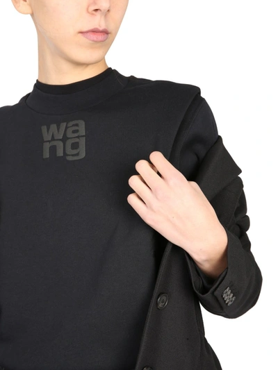 Shop Alexander Wang T Regular Fit Sweatshirt In Black