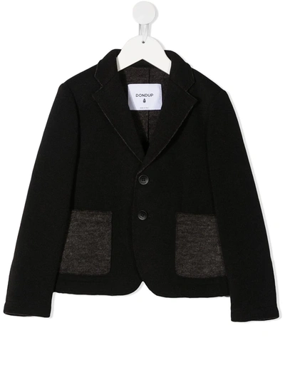 Shop Dondup Long-sleeve Blazer In Black