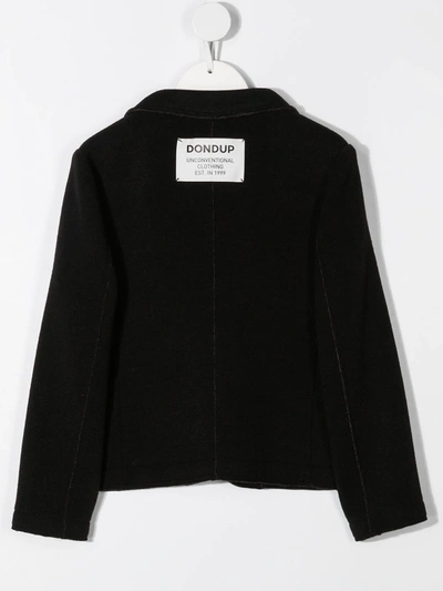 Shop Dondup Long-sleeve Blazer In Black