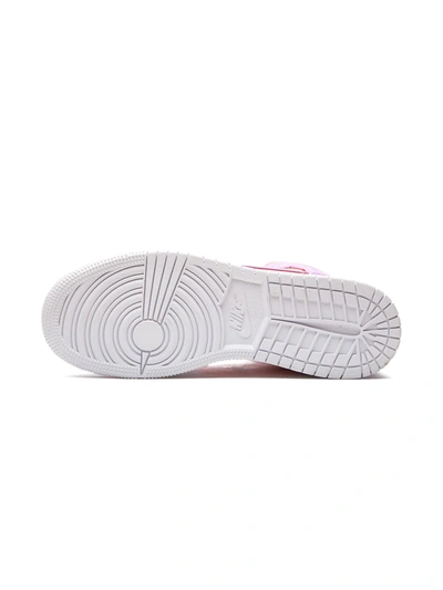 Shop Jordan Air  1 Mid Se "orange Pulse/atomic Violet" Sneakers In Pink
