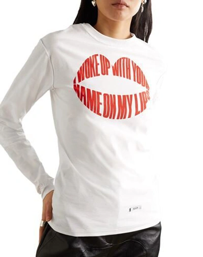 Shop Blouse Woman T-shirt White Size S Organic Cotton
