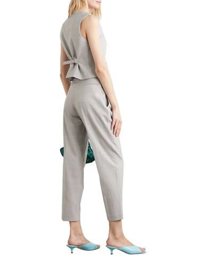 Shop Nackiyé Woman Pants Light Grey Size 8 Polyester, Virgin Wool, Elastane