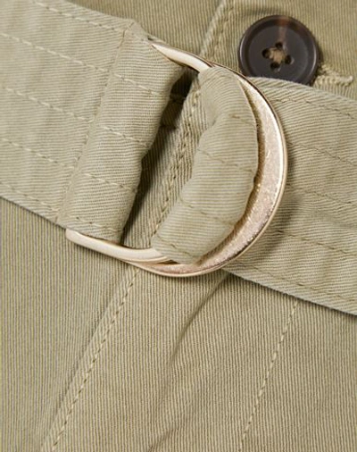 Shop Frame Woman Shorts & Bermuda Shorts Military Green Size 31 Cotton, Recycled Cotton, Elastane