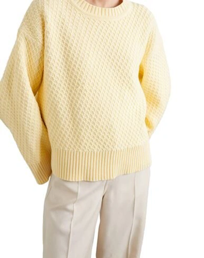 Shop Holzweiler Woman Sweater Light Yellow Size Xs Cotton