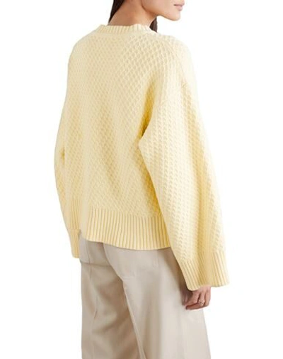 Shop Holzweiler Woman Sweater Light Yellow Size Xs Cotton