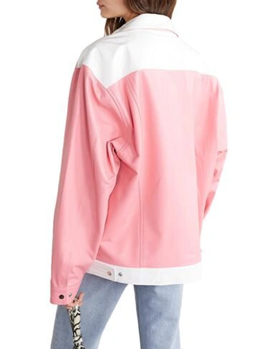 Shop The Mighty Company Woman Jacket Pink Size S Lambskin