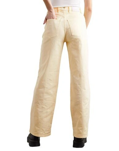 Shop Holzweiler Woman Jeans Light Yellow Size 32 Organic Cotton, Elastane