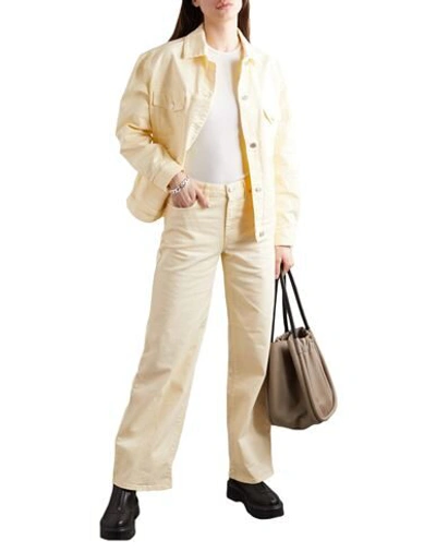 Shop Holzweiler Woman Jeans Light Yellow Size 32 Organic Cotton, Elastane