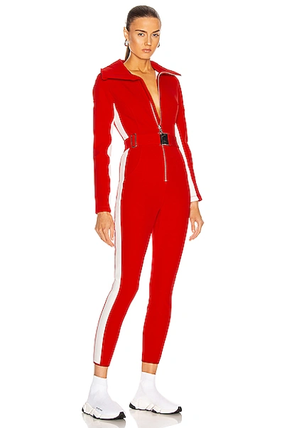 Shop Cordova Ski Suit In Fiery Red