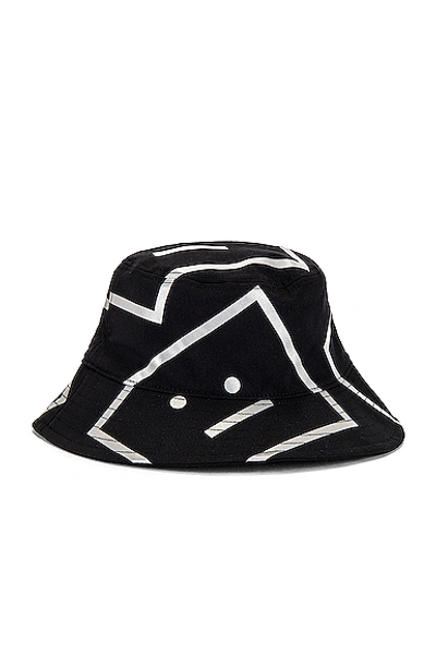 Shop Acne Studios Buko Print Face Hat In Black
