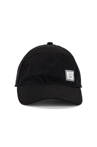 Shop Acne Studios Cunov Face Hat In Black
