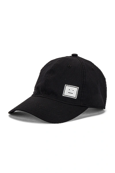 Shop Acne Studios Cunov Face Hat In Black