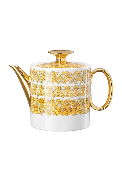 Shop Versace Medusa Rhapsody Tea Pot In White
