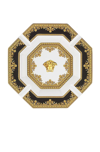 Shop Versace I Love Baroque Ashtray In White