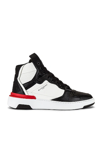 Shop Givenchy Wing Sneaker In Black & White