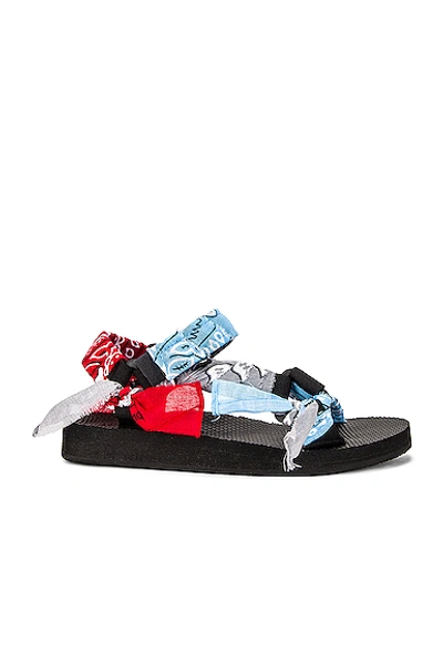 Shop Arizona Love Trekky Bandana Sandal In Mix Blue Bandana