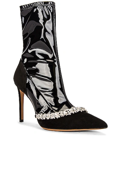 Shop Alexandre Vauthier Ane Latex Boot In Black