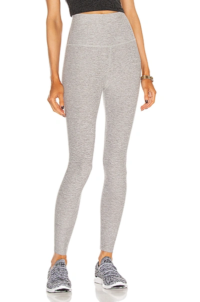 Beyond Yoga Spacedye Caught In The Midi High Waisted Legging - Silver Mist In Silver Mist