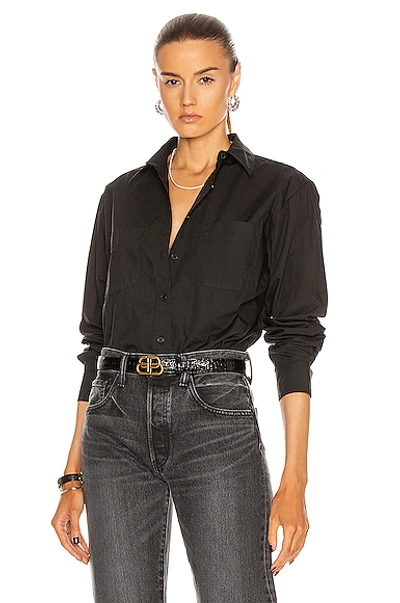Shop Nili Lotan Kelsey Shirt In Black